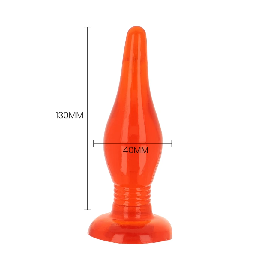 BAILE - PLUG ANALE SOFT TOUCH ROSSO 14.2 CM